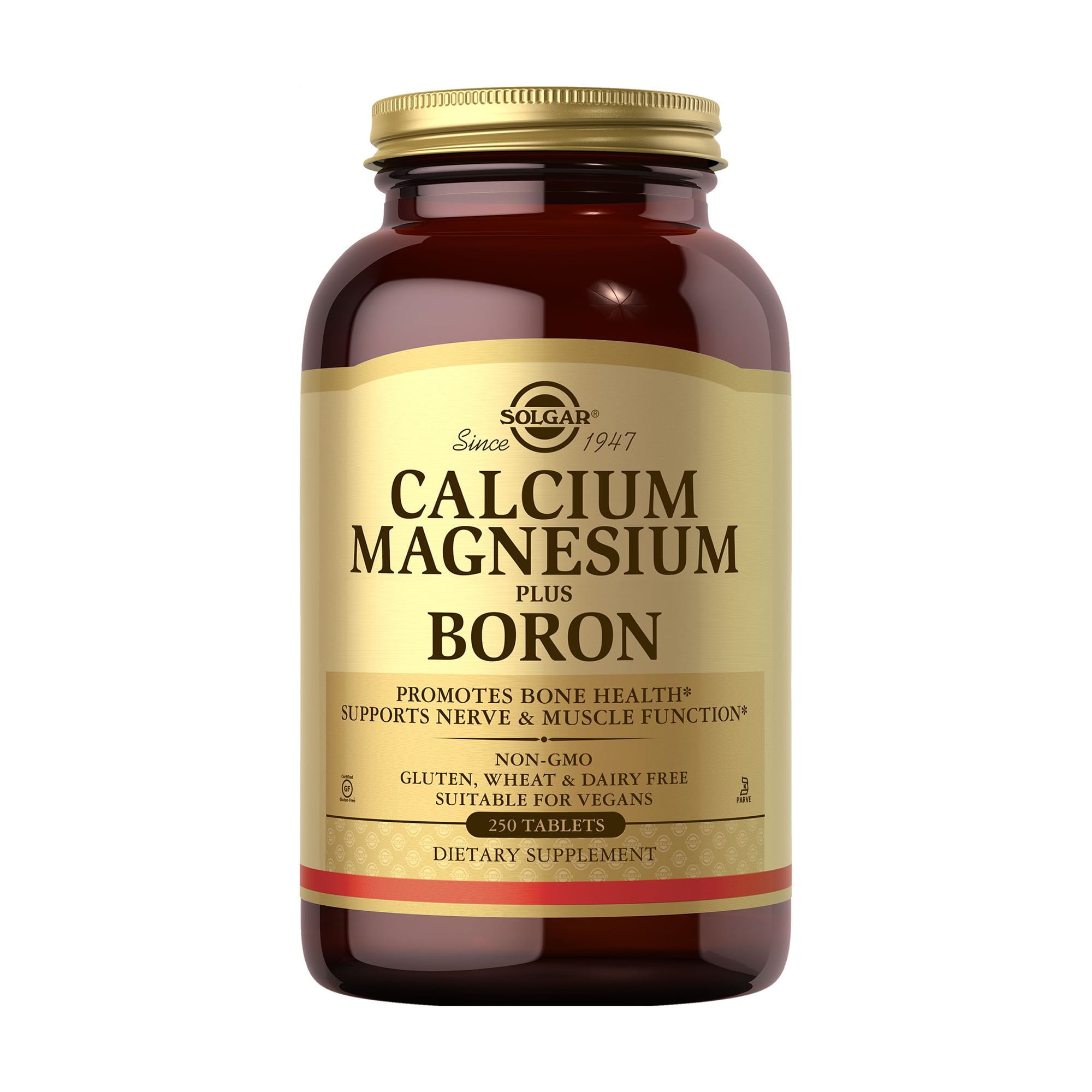 Кальцій, магній + бор Solgar Calcium Magnesium Plus Boron, 250 таблеток